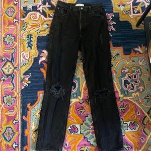 Abercrombie And Fitch The ‘90s Straight Ultra High Rise Jeans